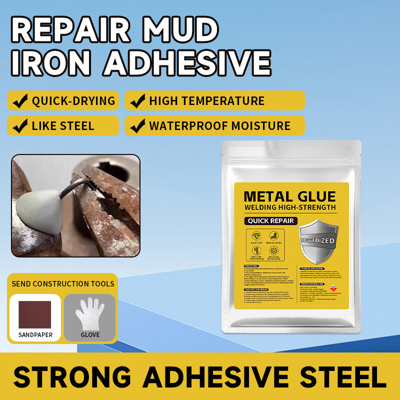💥💥【160 g】Pegamento reparador de alta resistencia para fundición, metal, cerámica, muebles, plásticos, acero y hierro.