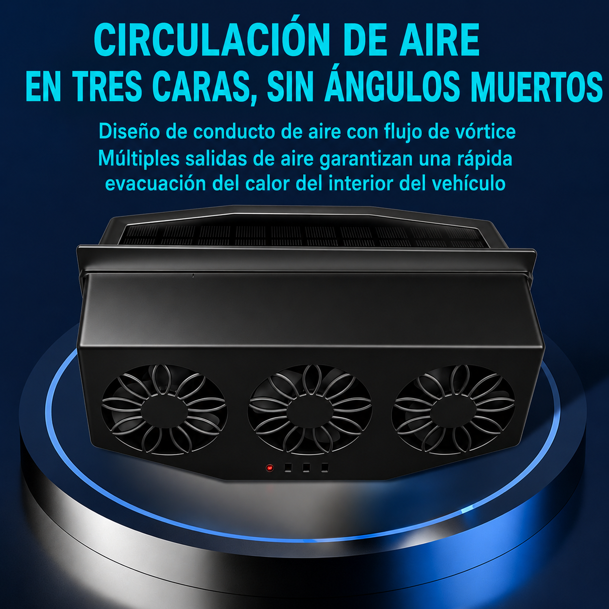 ☀️ Ventilador Solar de Alta Potencia – Aire Fresco Sin Gastar Electricidad
