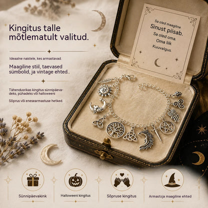 Naiste vintage-stiilis võlukäevõru müstilise hõnguga – taevalikud, gooti ja boheemlaslikud ehted 🔮✨