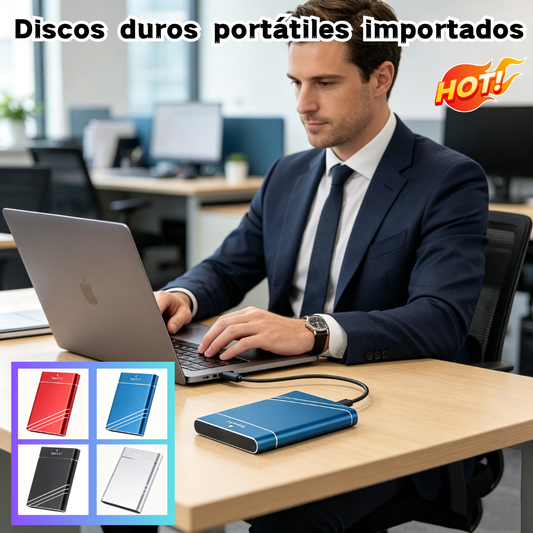 📱💻🔥 Disco Duro Portátil de Gran Capacidad 16TB/32TB/64TB/128TB – Compacto y Súper Rápido