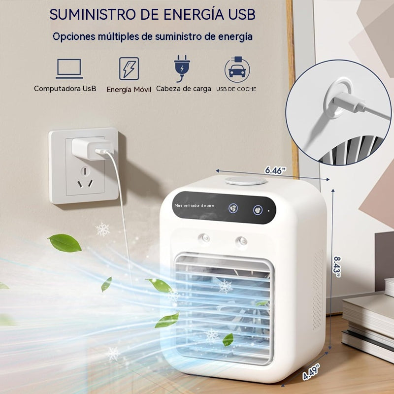 ❄️ - Mini aire acondicionado portátil con funciones de enfriamiento y humidificación