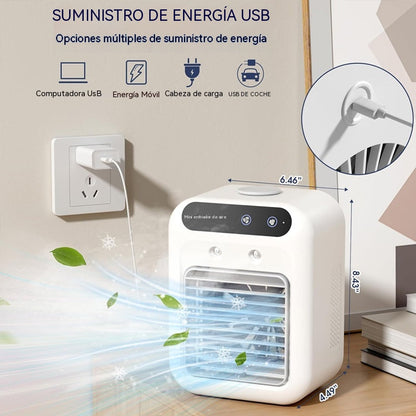 ❄️ - Mini aire acondicionado portátil con funciones de enfriamiento y humidificación