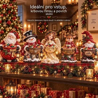 🎄 Vánoční nabídka! ✨ Vánoční světelné řetězy a misky na sladkosti: 5 vánočních motivů.