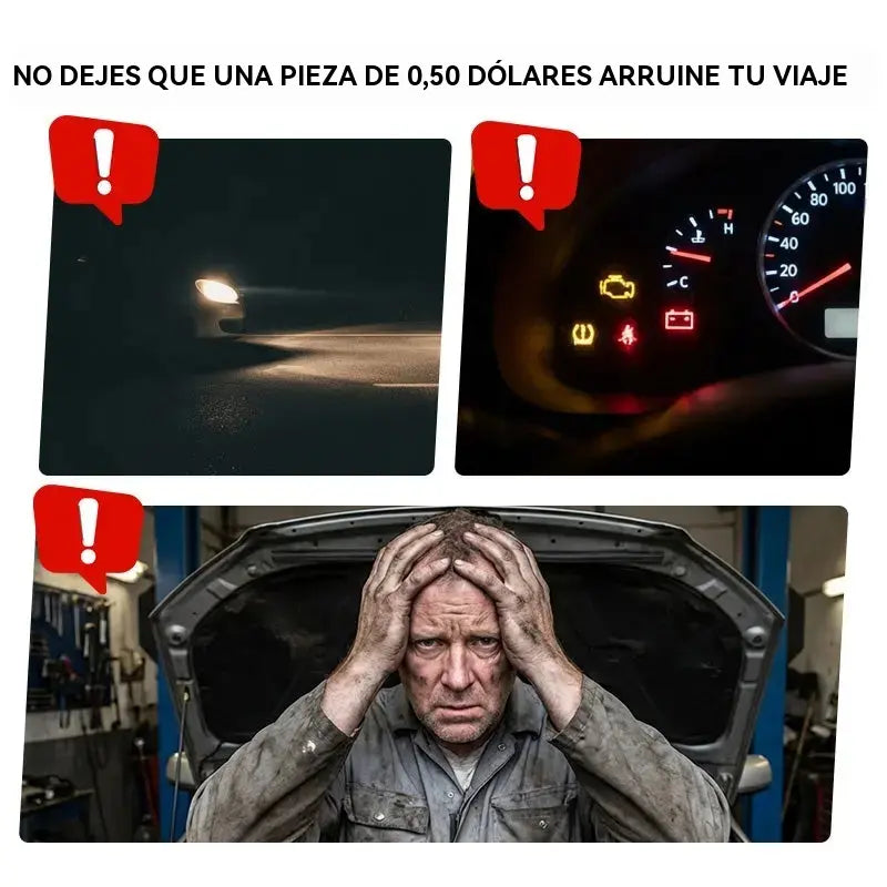 🔌🚗 Kits de fusibles para automóviles: fusibles miniatura, micro y de lámina estándar, codificados por colores para una fácil identificación.