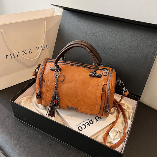Nuevo bolso de mano retro elegante y de gran capacidad para mujer.
