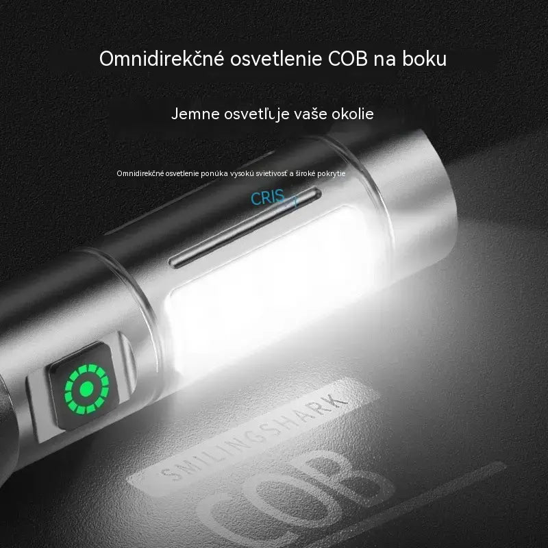 🔦 Multifunkční LED svítilna se zoomem