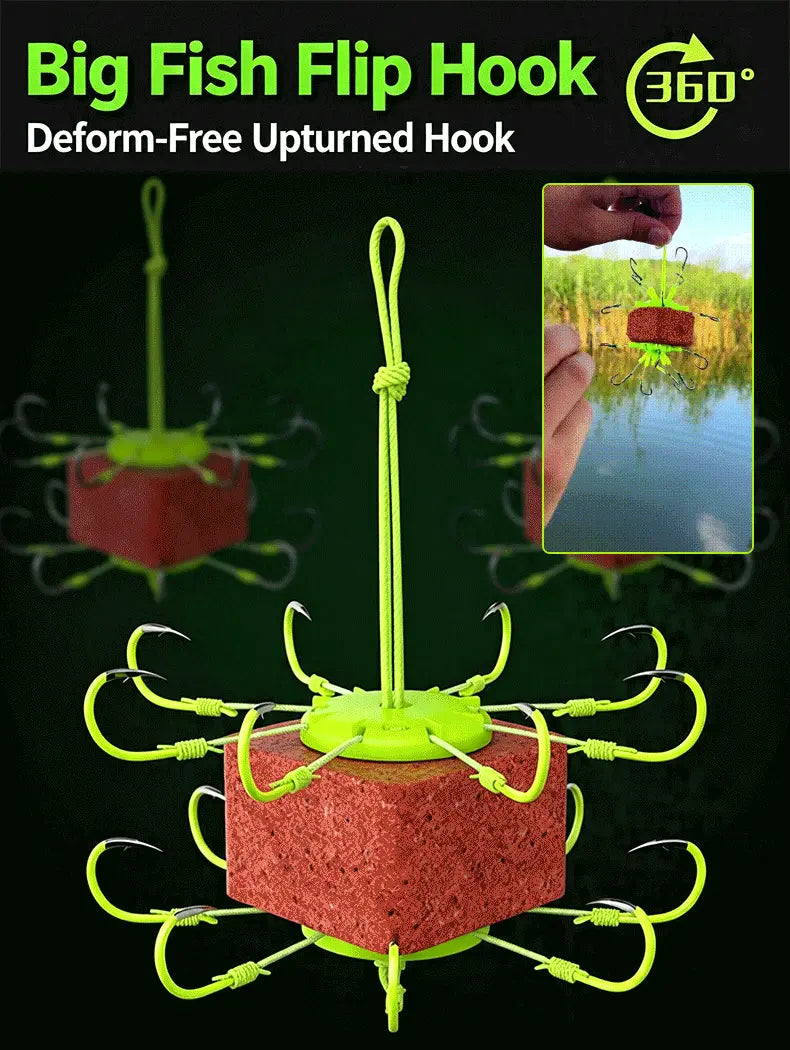 🔥【2 piezas 26 euros】🎣🎣Colgador de platos fluorescente invertido Ise-ni