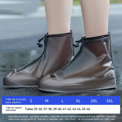 ☔👟Cubrezapatos unisex, impermeables, gruesos, resistentes al desgaste y antideslizantes.