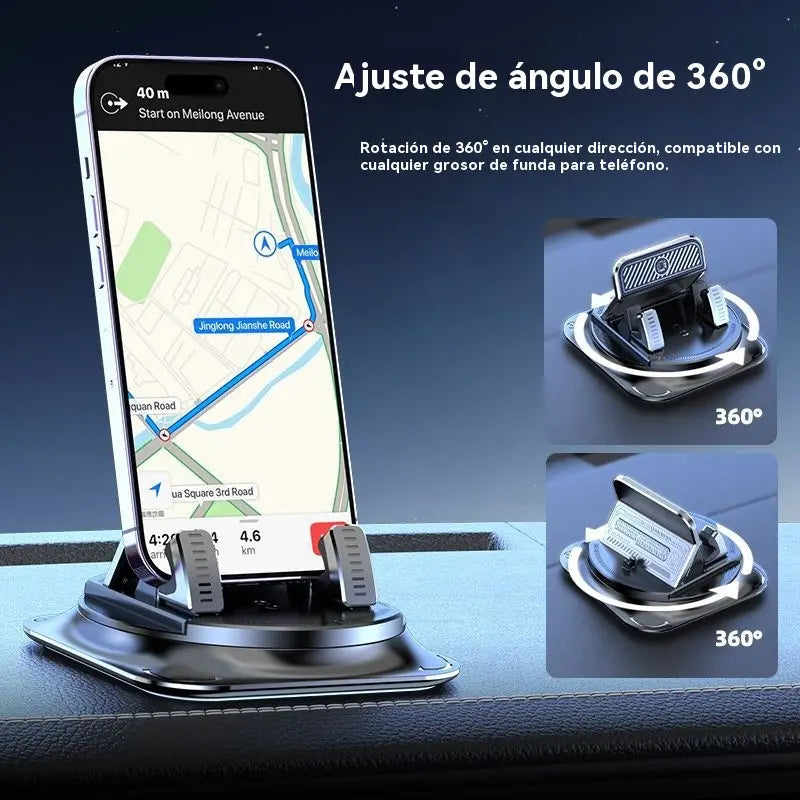 🔥【50%OFF】🚗 Seguro e inteligente: ¡El soporte de teléfono para coche 2 en 1 definitivo! 🚗