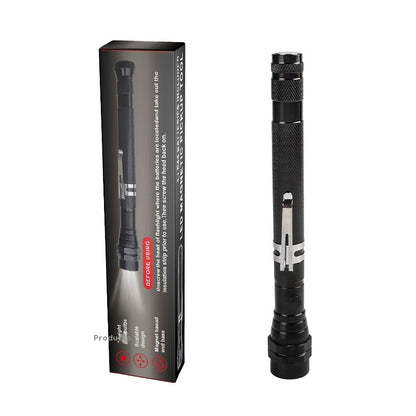 Dispositivo de recogida de 3 lámparas con fuerte atracción magnética, tubo de acero extraíble, linterna de trabajo LED multifuncional