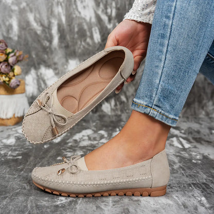 🔥【36-43】 Zapatos ortopédicos para mujer (tallas 36-43), fabricados en piel auténtica, ligeros, antideslizantes, transpirables y cómodos.