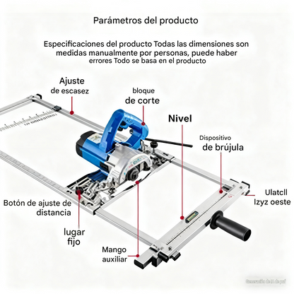 🛠️Herramienta de corte para posicionar el borde de rieles multifuncionales