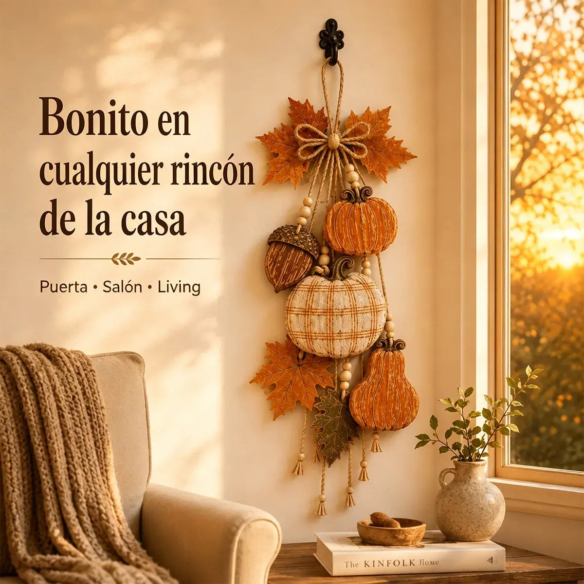 ❤️🎃 Decoración Colgante en Forma de Corazón con Calabaza y LED | Adorno Luminoso para Puerta y Pared