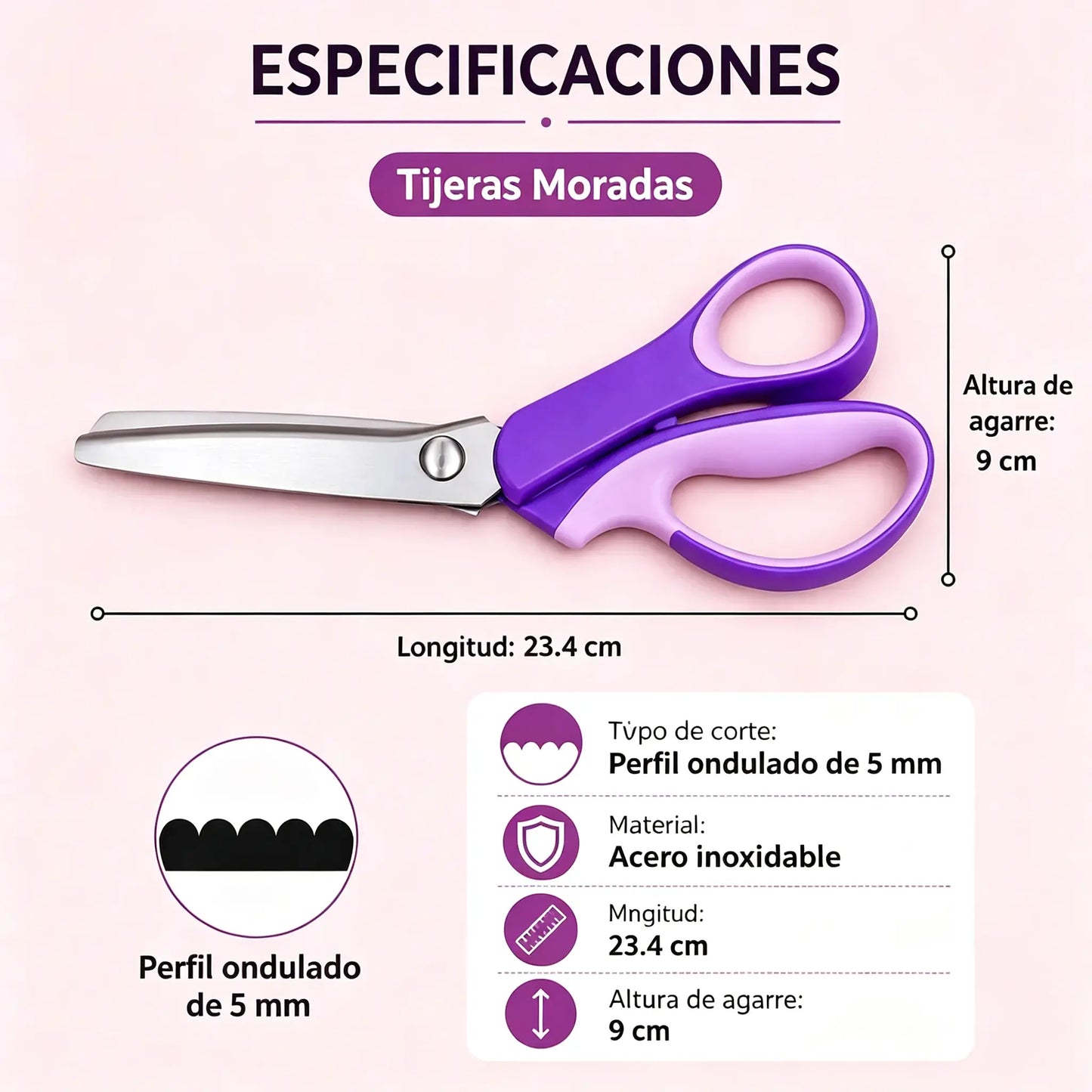 ✂️🧵Tijeras multifuncionales para manualidades, ¡crea encajes exquisitos fácilmente!