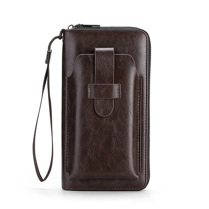 🎉⏰Oferta por tiempo limitado:💼Cartera multifuncional para hombre de cuero genuino hecha a mano de nuevo estilo