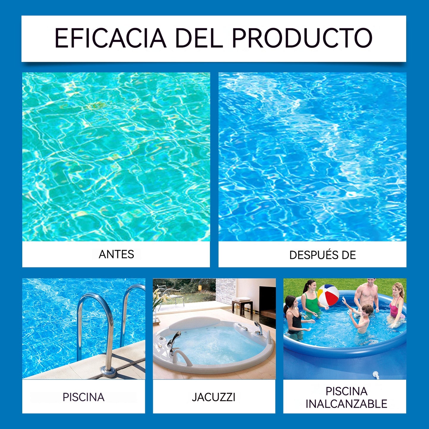 💦🏊‍♂️Pastillas purificadoras de agua para piscinas: consigue fácilmente agua cristalina en tu piscina en tan solo unas horas ！