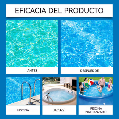 💦🏊‍♂️Pastillas purificadoras de agua para piscinas: consigue fácilmente agua cristalina en tu piscina en tan solo unas horas ！