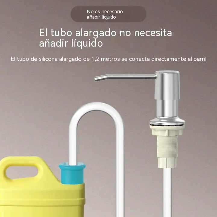 🫧👍Juego de manguera de extensión para dispensador de jabón [cabezal pulverizador + manguera de extensión de 1 metro] 25 €