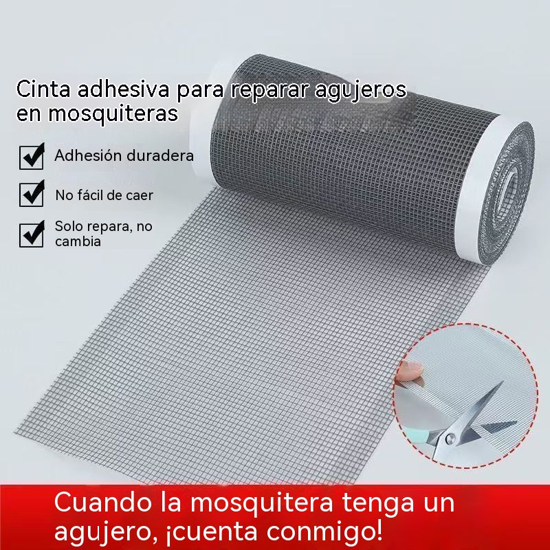 🦟【12cm *5 m】Cinta autoadhesiva casera para reparar mosquiteras