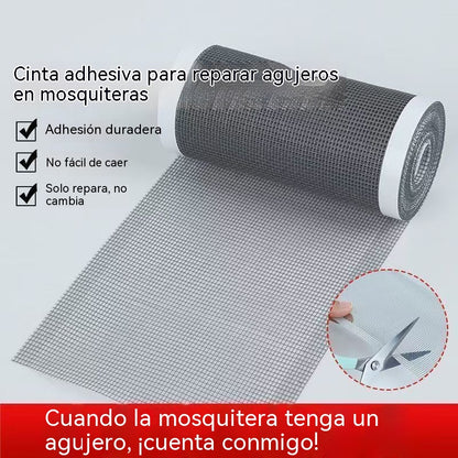 🦟【12cm *5 m】Cinta autoadhesiva casera para reparar mosquiteras