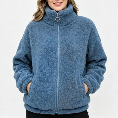 😍 ¡A mitad de precio! 【M-4XL】Chaqueta polar de invierno, chaqueta gruesa con forro de borreguillo, chaleco cálido.