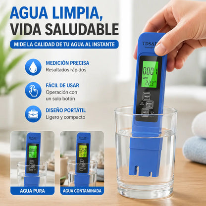 💧Medidor de calidad de agua 3 en 1 TDS