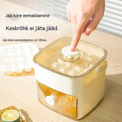 🧊 2026 Jääkuubikuvorm kaanega: Jää valmistamine on lihtne.