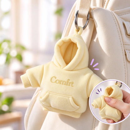 👕🧶 Llavero de edición limitada: mini pelota antiestrés con diseño de sudadera con capucha ✨