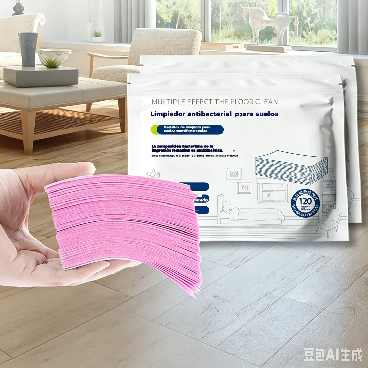 🧹【¡Compra 1 y recibe 1 GRATIS!】✨ 240 unidades de pastillas limpiadoras multiusos antibacterianas y desodorizantes | Aptas para madera dura, suelos laminados, azulejos y paredes de autocaravana