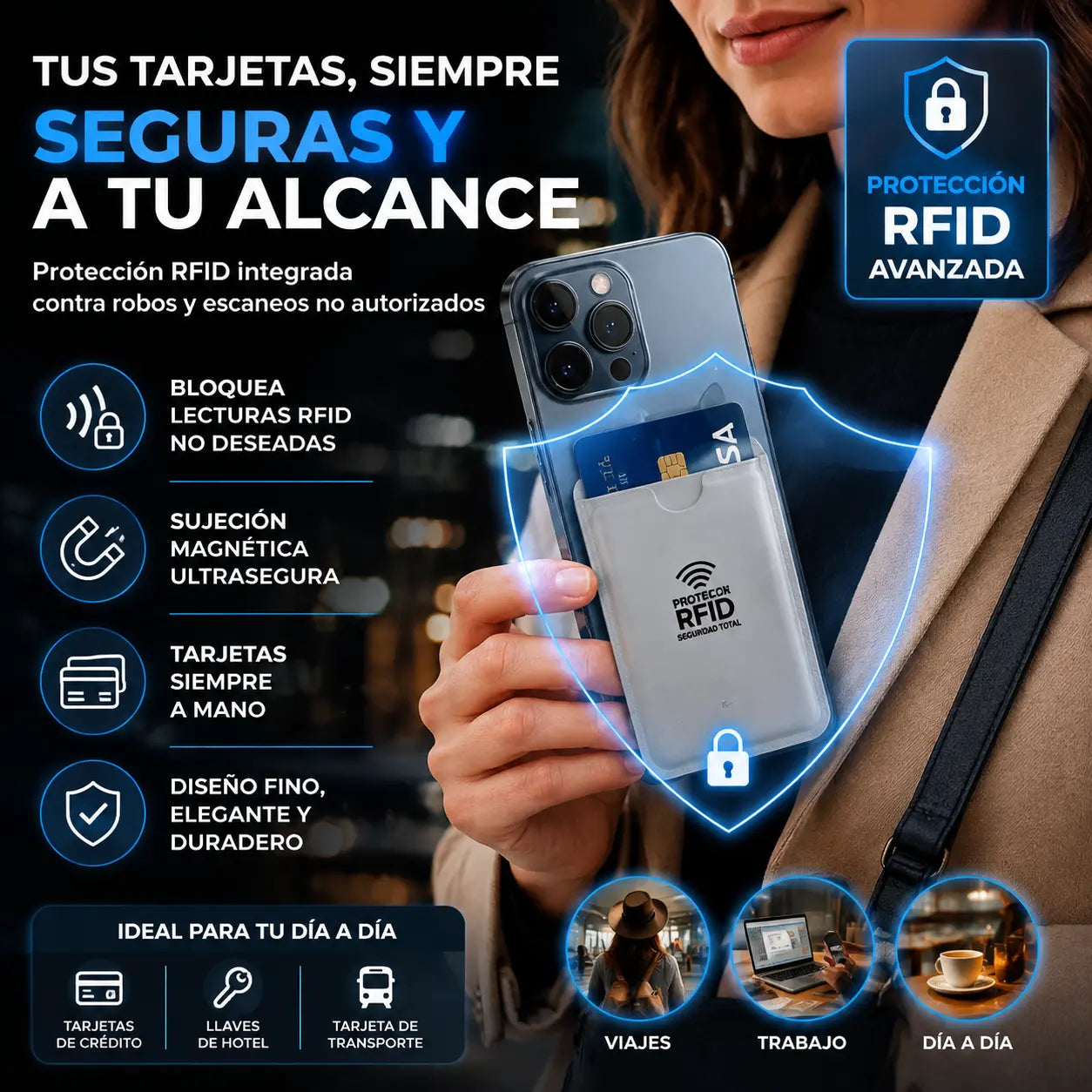 30%OFF🔥【20 piezas】💳Funda protectora RFID para tarjetas de crédito