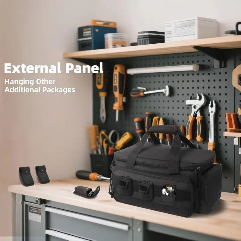 🔥 ¡Oferta imperdible con 50% de descuento! 🔥 Bolsa de herramientas de lona resistente de 14 pulgadas.