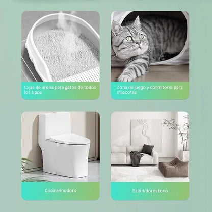 🌬️ 🐾Purificador inteligente y automático para eliminar olores en areneros de mascotas