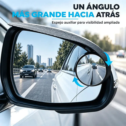 🚗🌧️ Visera Antilluvia para Espejos Retrovisores | Espejo Auxiliar de Punto Ciego con Diseño Giratorio para Coche