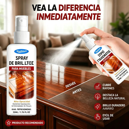 【Compra 1 y llévate 1 gratis】🪑 ✨ El abrillantador de muebles de alto brillo renueva la madera y el vinilo en segundos.