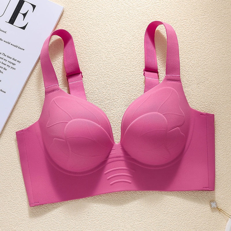 【Compra 1 y llévate 1 gratis】Ropa interior sin costuras de tallas grandes para mujer, sujetador push-up y de soporte para evitar la flacidez y la expansión hacia afuera.