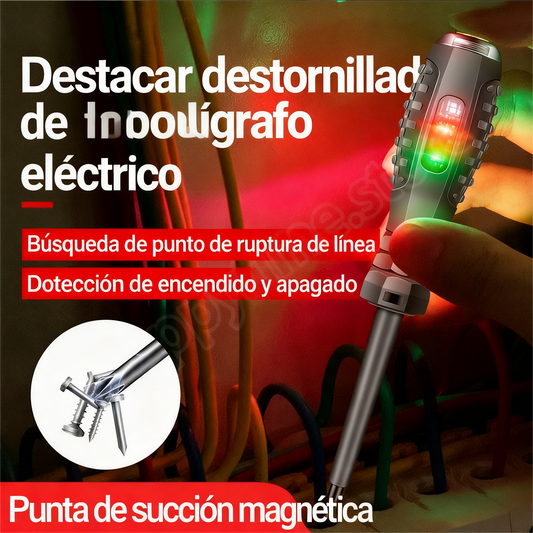 💡【4 piezas】Destornillador tipo bolígrafo multifunción con inducción de alto brillo.🪛🔧