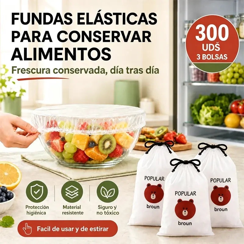 🔥(300 unidades)Solo 24 euros🍽️Funda de plástico antibacteriana extragrande y gruesa apta para uso alimentario