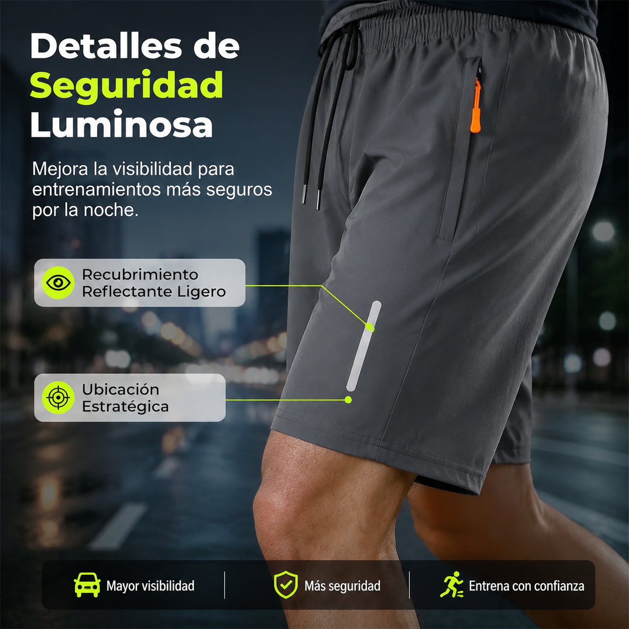 👖😎【Juego de 3 piezas】【M-8XL】Shorts elásticos de secado rápido para hombre