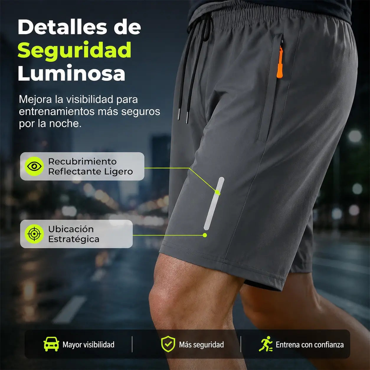 👖😎【Juego de 3 piezas】【M-8XL】Shorts elásticos de secado rápido para hombre