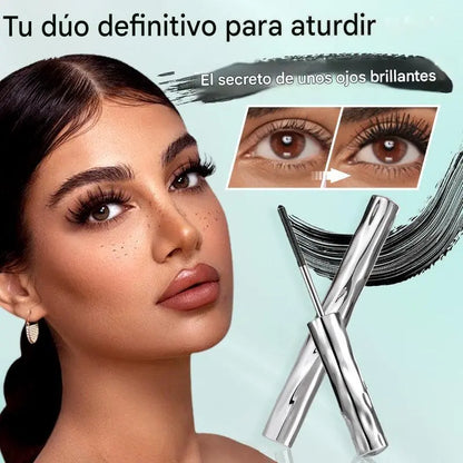 💥🔥【2 piezas】—🤩Opción más popular🔥Oferta especial 2026🔥Set de máscara de pestañas súper alargadora y rizadora