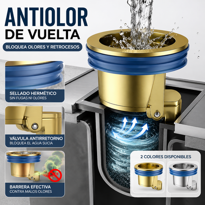 【Compra 1 y llévate 1 gratis】【2 piezas】 Desagüe universal de latón para suelo con núcleo desodorizante antiolor