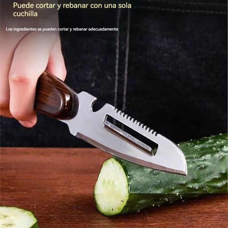 👍3 artículos por 23 euros:🧅🔪 Pelador de cocina multifuncional 3 en 1: ¡Pela, corta y abre botellas! 🔥