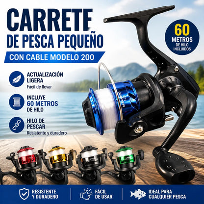 🦈🦈 Carrete de pesca de spinning de alta capacidad