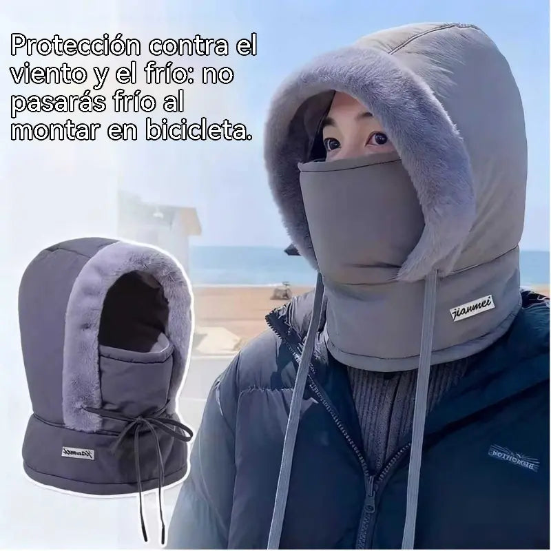 ❄️☃ Sudadera con capucha 3 en 1 con forro polar, unisex: una prenda esencial para practicar ciclismo al aire libre en otoño e invierno.