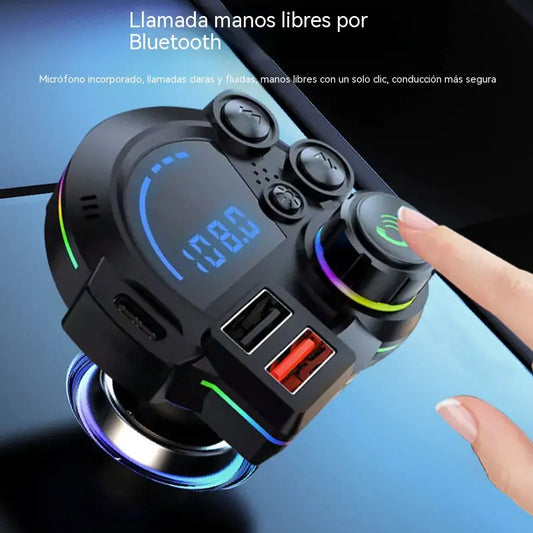 📻 ¡50% DE DESCUENTO AHORA! 🚗 Transmisor Bluetooth FM universal de doble puerto para coche: música inalámbrica, llamadas manos libres y cargador USB doble 🔌