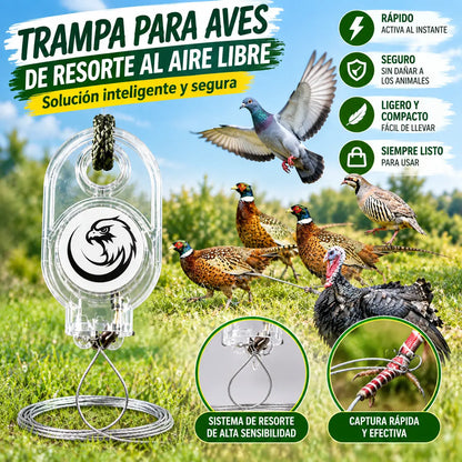 【4 piezas】Trampas de resorte para exteriores, trampa de bloqueo automático de alta sensibilidad