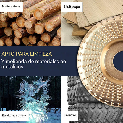 ⚙️🧰【3 piezas】 Disco multifuncional para dar forma a la lijadora angular para madera