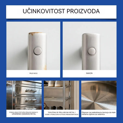 🔥【Pakiranje od 2 komada】✨ Sprej za uklanjanje hrđe: Bez napora uklanja hrđu s mehaničkih dijelova i površina kuhinjskog pribora, vraćajući im izgled kao nov.