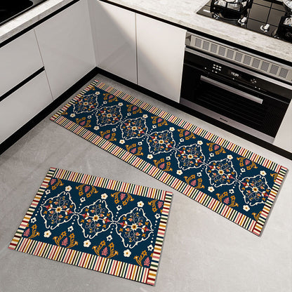 【40x60 + 40x120 cm】Alfombra de suelo antideslizante, resistente a las manchas y altamente absorbente.