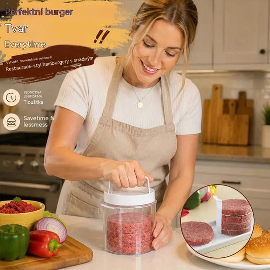 🍔🔥Kreativní domácí nástroje na výrobu hamburgerových placiček